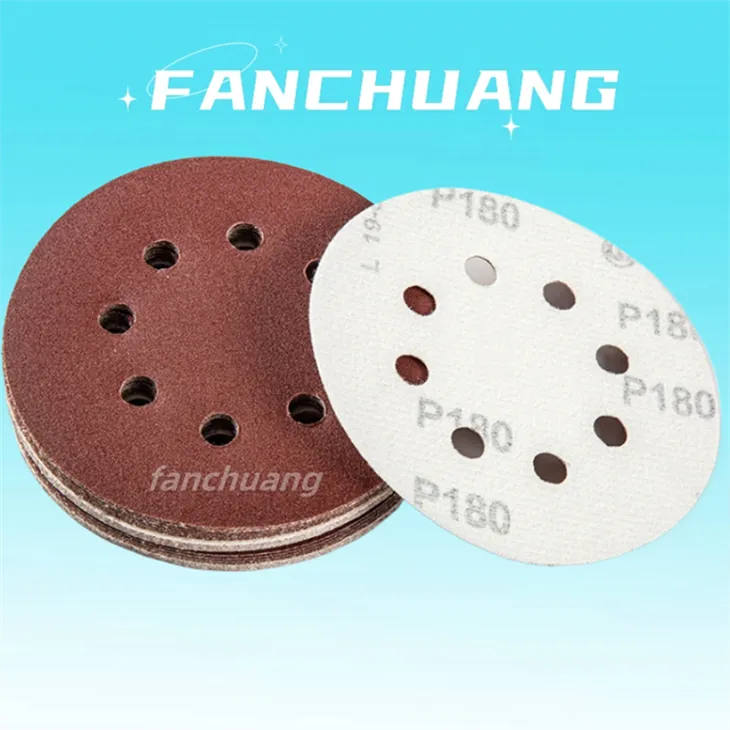 Hook And Loop Abrasive Sanding Disc For Polishing Wood,8 Holes